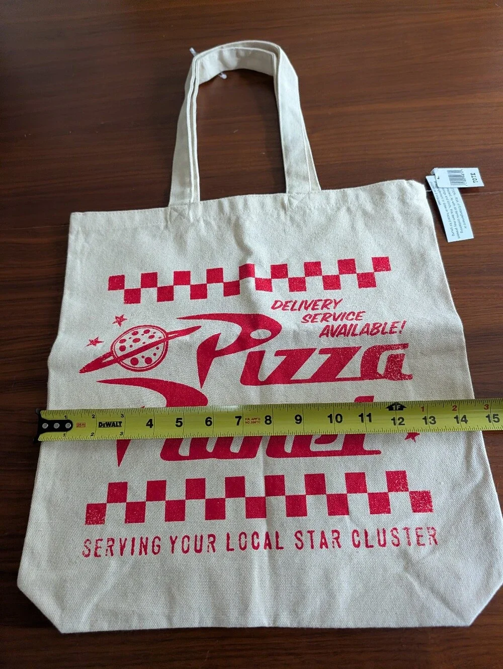 2026 Disney Parks Pizza Planet Bag Canvas Tote New Toy Story